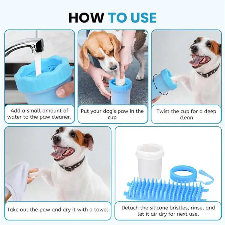 DesiTailsĀ® Portable Pet Paw Cleaner Cup