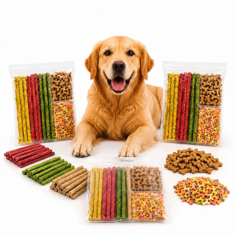 DesiTails® Healthy Dog Treat Combo Pack (300g Munchy Sticks + 100g Biscuits)