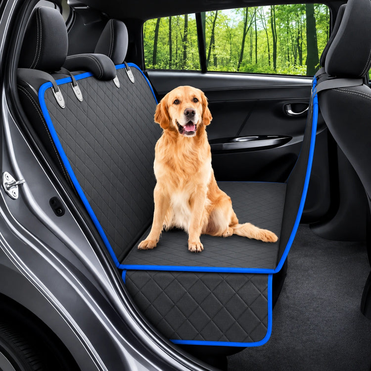 DesiTails® Waterproof Car Seat Cover Hammock for Dogs (Royal Blue, Small)