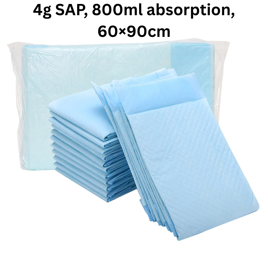 DesiTails® Heavy-Duty Pet Training Pads 60x90cm | 4g SAP | 3X More Absorbent | 5-Layer Leak-Proof Quick-Dry | Non-Slip Puppy Potty Trainer
