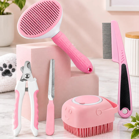 DesiTails® 5-in-1 Complete Pet Grooming Kit for Dogs & Cats DesiTails®