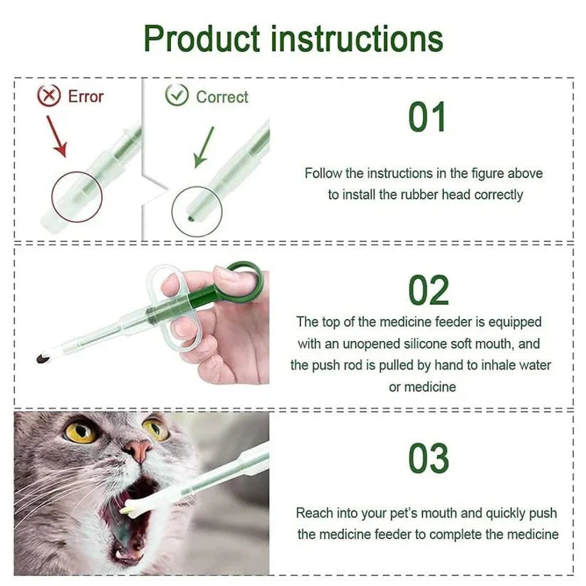 GleeKart® Capsule Tablet Pill Gun for Pets – Easy Pill Dispenser (Pack of 2) - GleeKart