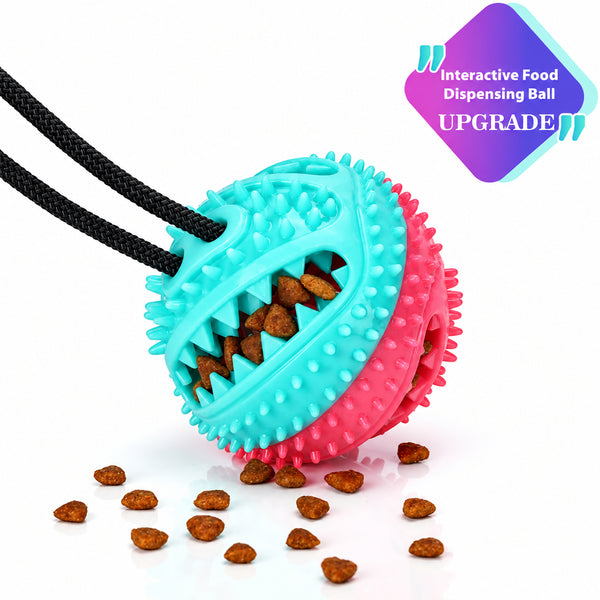 ALLRIER Dog Chew Toys for Aggressive Chewers, Puppy Dog Training Treats Teething Rope Toys for Boredom, Dog Puzzle Treat Food Dispensing Ball Toys for Small Large Dogs