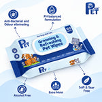 DesiTails Wipe ME 100% Biodegradable 100 Count (Pack of 6 x 100) Wet Wipes for Dogs, & All Pets | Purified Water, Fragrance, Glycerin | Anti-Bacterial | Cleansing, Deodorising & Grooming Wipes