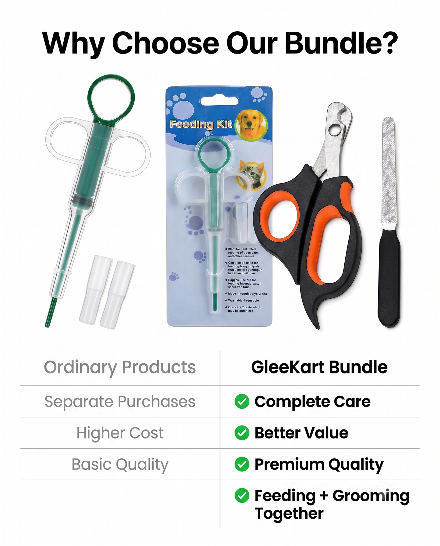 DesiTails™ 2-in-1 Stress-Free Pet Care Bundle