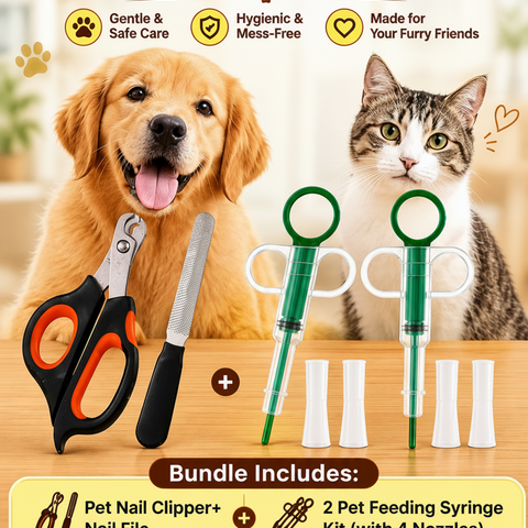 DesiTails™ 2-in-1 Stress-Free Pet Care Bundle