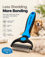 DesiTails® Double-Sided Dematting Undercoat Rake for Dogs & Cats DesiTails®