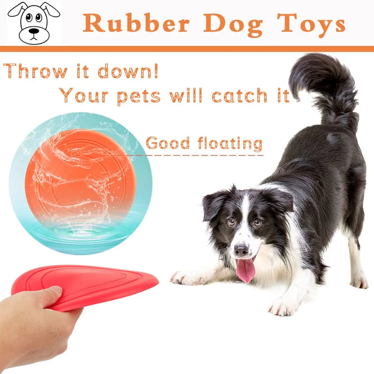 DesiTails® Soft Floating Dog Flying Discs - 6 Pack