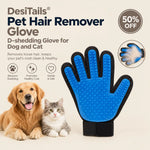 DesiTails® Gentle Pet Grooming & Deshedding Glove