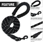 DesiTails® Reflective Heavy-Duty Rope Dog Leash (5 ft)
