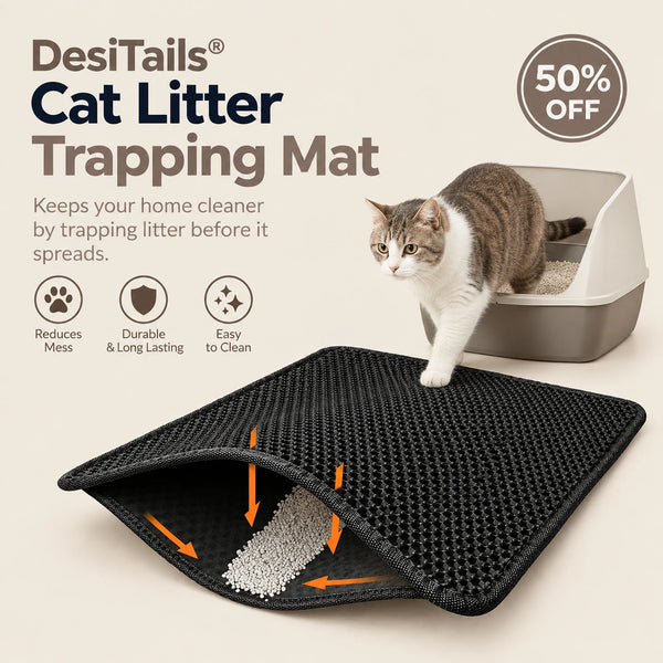 DesiTails® Double-Layer Cat Litter Trapping Mat DesiTails®