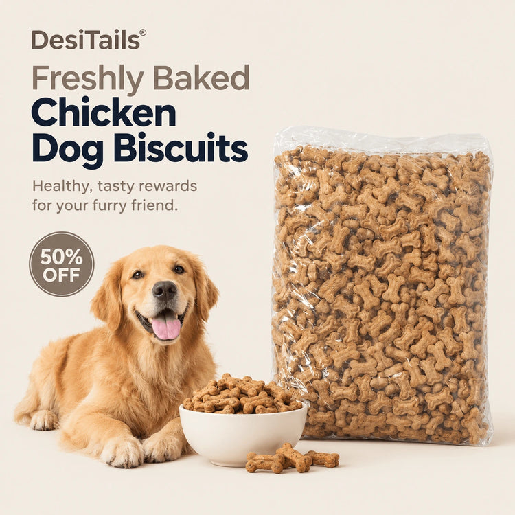 DesiTails® Freshly Baked Chicken Dog Biscuits (2kg) DesiTails®