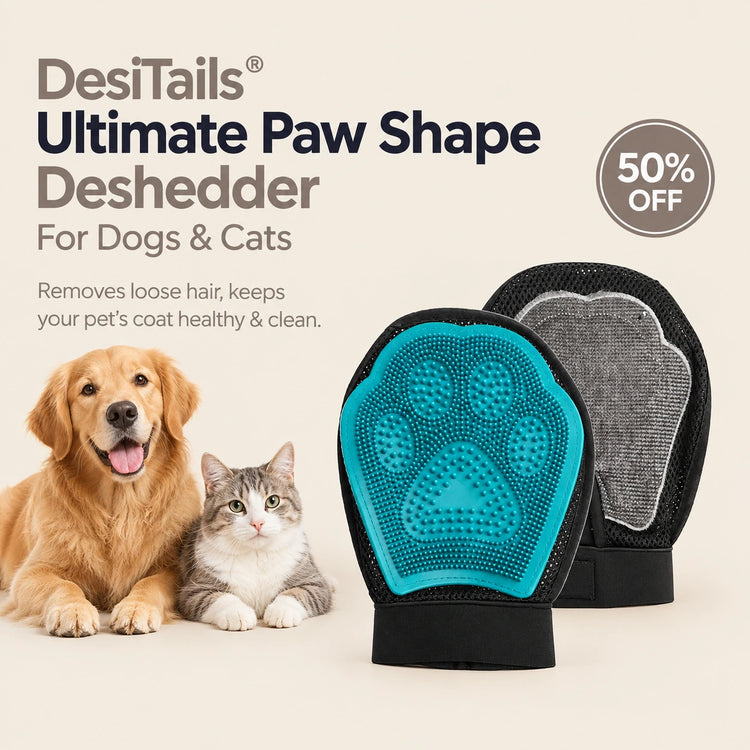 DesiTails® Ultimate Paw Shape Deshedder for Dogs & Cats DesiTails®
