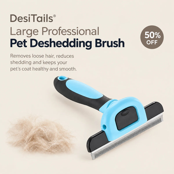 DesiTails® Large Professional Pet Deshedding Brush DesiTails®