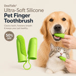 DesiTails® Ultra-Soft Silicone Pet Finger Toothbrush