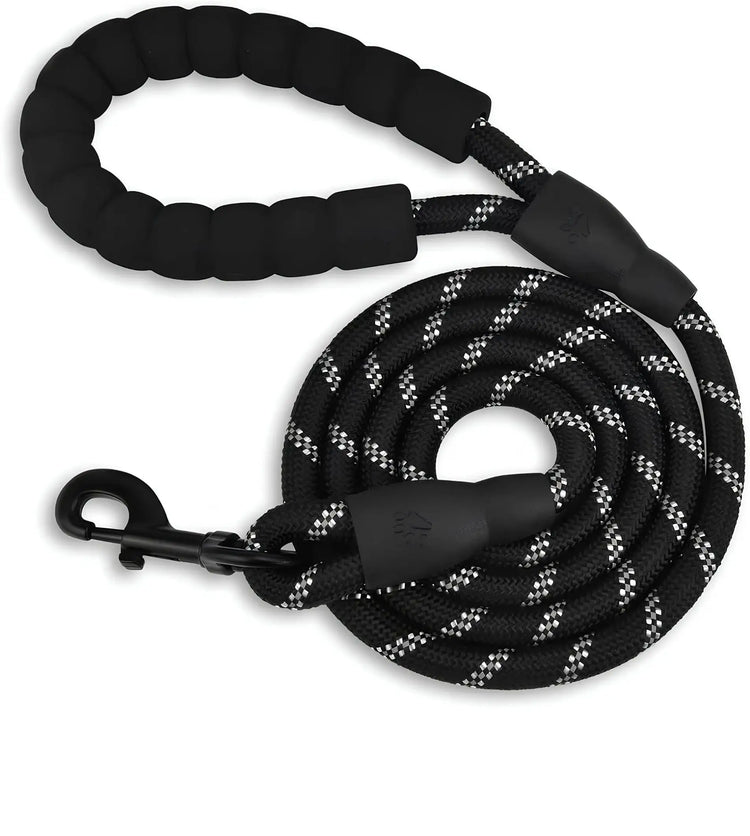 DesiTails® Reflective Heavy-Duty Rope Dog Leash (5 ft)