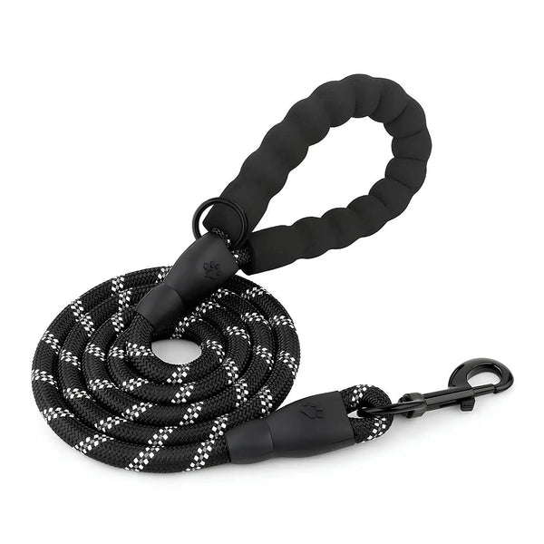 DesiTails® Reflective Heavy-Duty Rope Dog Leash (5 ft)