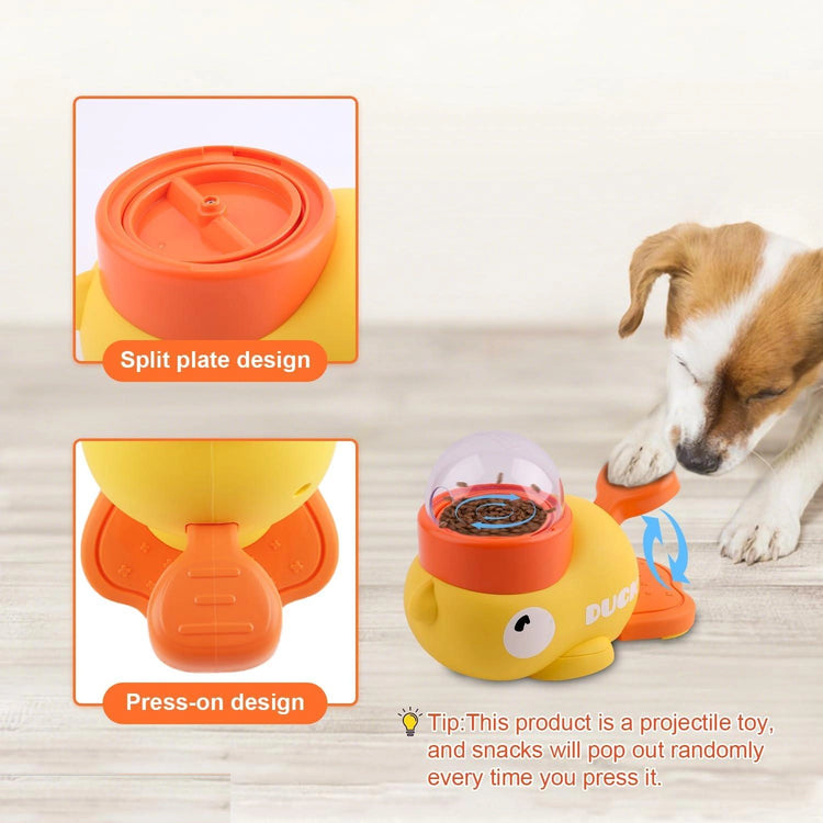 DesiTails® 2-in-1 Duck Interactive Dog Food Puzzle & Slow Feeder
