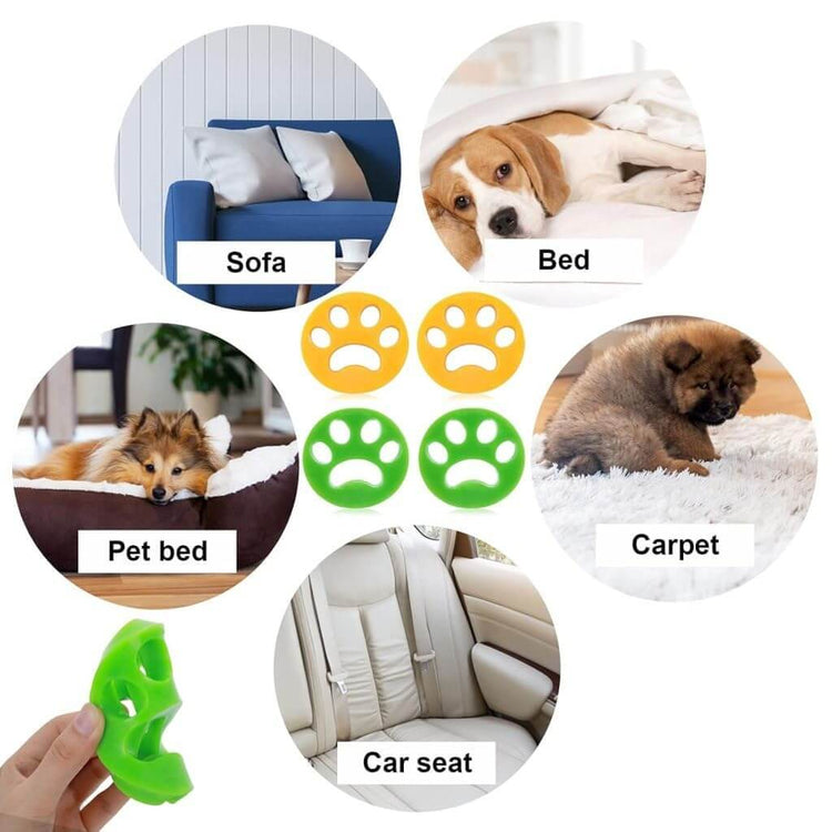 DesiTails® Reusable Silicone Pet Hair Remover for Laundry (3-Pack) DesiTails®
