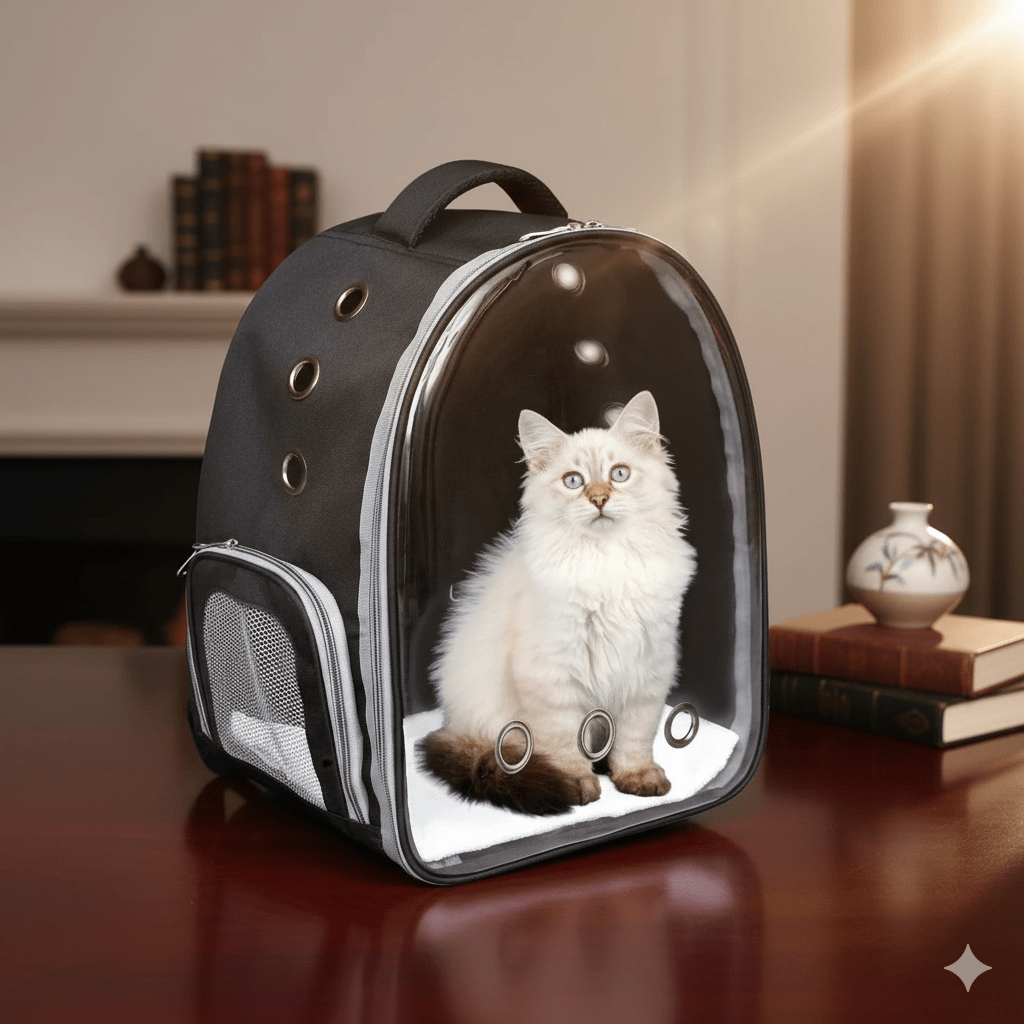 Polyester Pet Carrier Backpack Bag, Medium - GleeKart