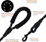 DesiTails® Reflective Rope Dog Leash – Padded Handle, 360° Metal Clasp, 5 ft | For Small, Medium & Large Dogs