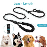 DesiTails® Reflective Rope Dog Leash – Padded Handle, 360° Metal Clasp, 5 ft | For Small, Medium & Large Dogs