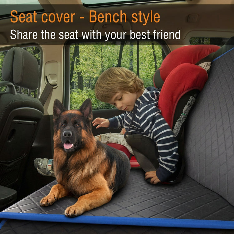DesiTails® Waterproof Car Seat Cover Hammock for Dogs (Royal Blue, Small)