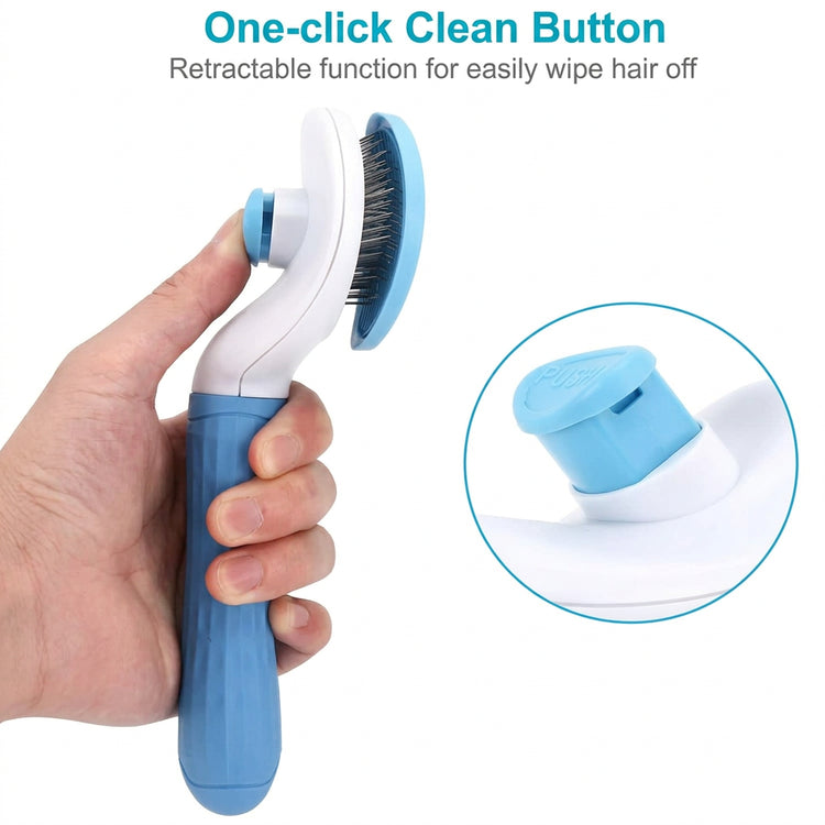 K-TOO Dog Hair Brush in Blue