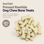 DesiTails® Pressed Rawhide Dog Chew Bone Treats (3 Inch, 5 Pcs)
