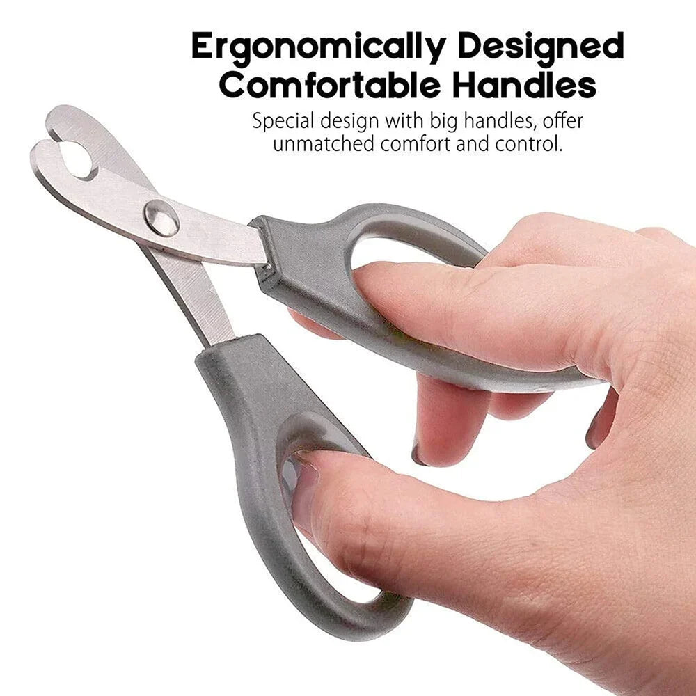 Safe & Easy Pet Nail Clippers – Scissor Trimmer for Dogs & Cats