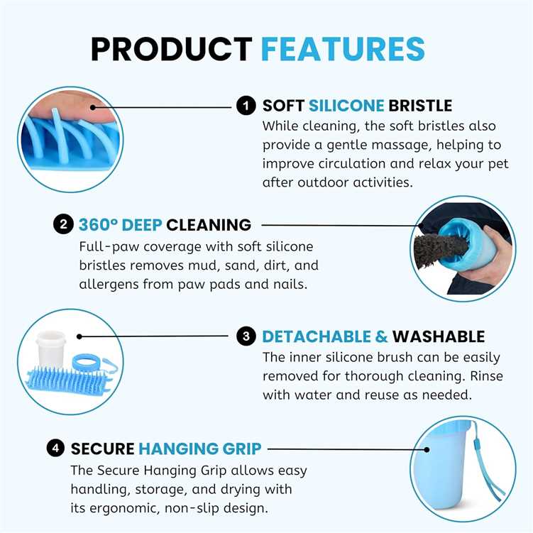 🐾 DesiTails® Pet Paw Cleaner — Portable Dog Paw Washer Cup with Soft Silicone Bristles