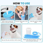 🐾 DesiTails® Pet Paw Cleaner — Portable Dog Paw Washer Cup with Soft Silicone Bristles