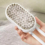 DesiTails® 3-in-1 Electric Pet Steam Brush with One-Click Spray Comb – Removes Loose & Floating Hair Easily