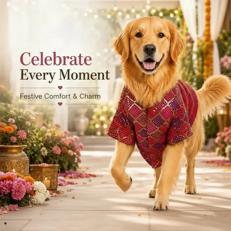 DesiTails® Festive Ethnic Sherwani for Dogs DesiTails®