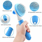DesiTails® 3-in-1 Self-Cleaning Pet Grooming Set (Assorted Colors) DesiTails
