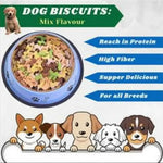 RV DOG BISCUIT PACK OF || 400GM COLOUR || MIXED FLOVOUR FOR ALL LIFE STAGES DOGS