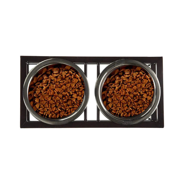 DesiTails® Elevated Stainless Steel Double Pet Feeder Stand (950ml x 2) DesiTails®