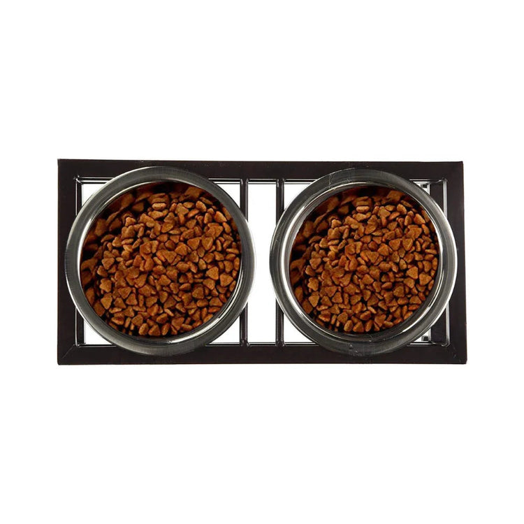 DesiTails® Elevated Stainless Steel Double Pet Feeder Stand (950ml x 2) DesiTails®