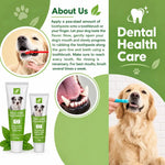 DesiTails® Bio-Enzyme Mint Dog Toothpaste & 3-in-1 Toothbrush Set for fresh breath and dental health.