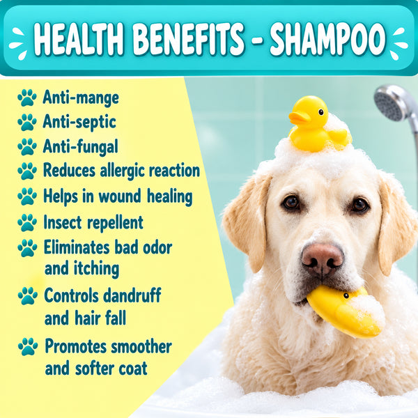 DesiTails® 3-in-1 Flea & Tick Care, Anti-Itch Shampoo & Deodorant Spray Kit (600ml)